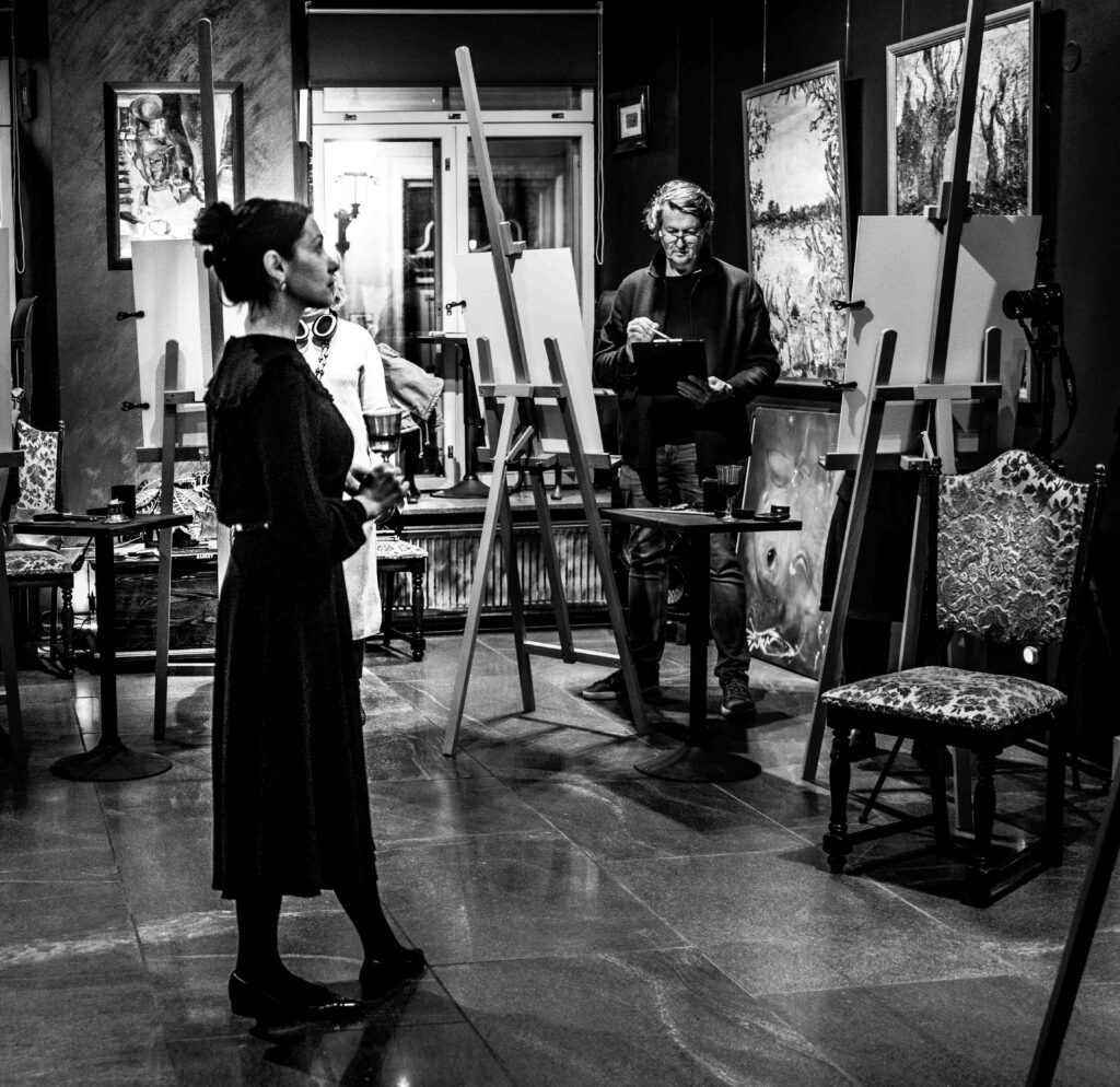 Krokii & Vein atekas modelliks Irene Annus drawing croquis