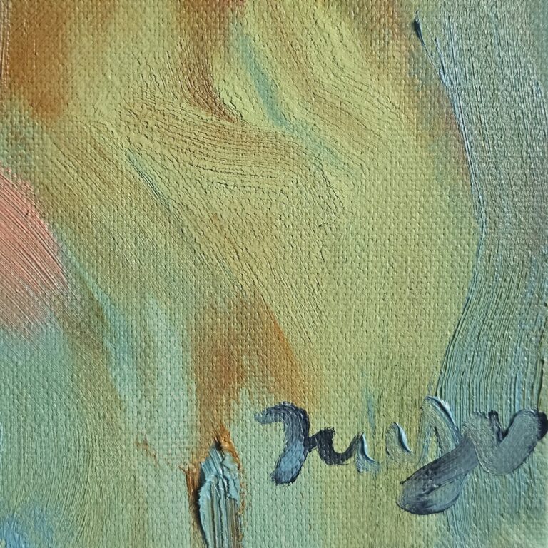 Kristjan Juusu „Juht kabiinita” – signatuuri detail